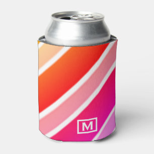 Enfriador De Latas Monograma de Guay de arte moderno divertido y a ra