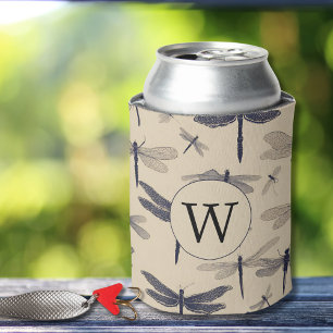 Enfriador De Latas Monograma de la libélula ventilado