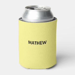 Enfriador De Latas monograma de letra inicial simple añade tu nombre