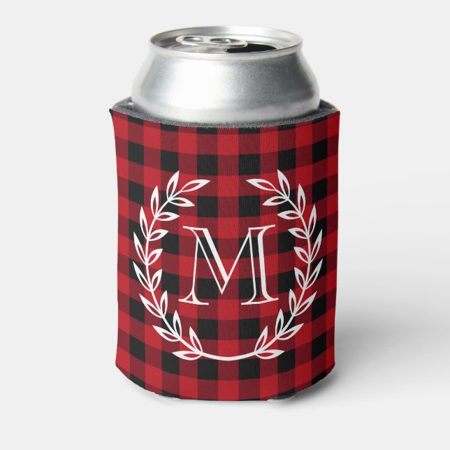 Enfriador De Latas Monograma de relleno de búfalo (Reverso de la lata)