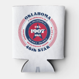 Enfriador De Latas Monograma del Orgullo del Estado de Oklahoma