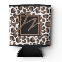Monograma fuera de la caja Impresión de Leopardo M