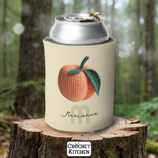 Enfriador De Latas Monograma Nombre Mínimo Moderno Engranaje (Subido por el creador)
