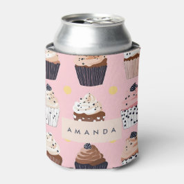 Enfriador De Latas Monograma pastel dulce personalizado