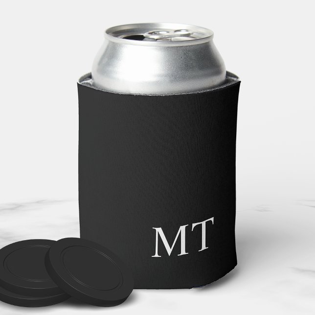 Enfriador De Latas Monograma personalizado moderno (Subido por el creador)