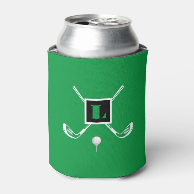 Enfriador De Latas Monograma personalizado personalizado. (Lata Anverso)