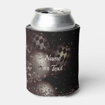 Monograma Purpurina negro globos esparcen eleganci