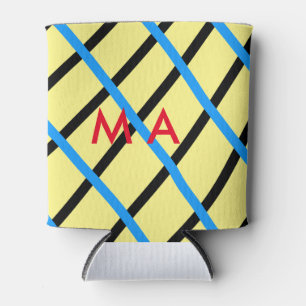 Enfriador De Latas Monograma simple añada su letra de nombre man mini