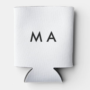 Enfriador De Latas Monograma simple añade tu letra nombre hombre mini