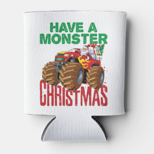 Enfriador De Latas Monster Navidades de camiones Santa Claus Niños ni