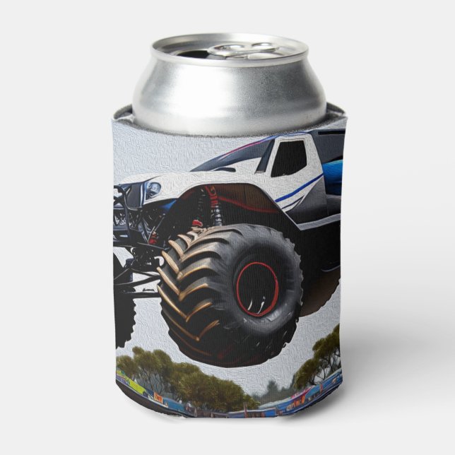 Enfriador De Latas Monster Truck Launch, Refrigerador de bebidas (Lata Anverso)