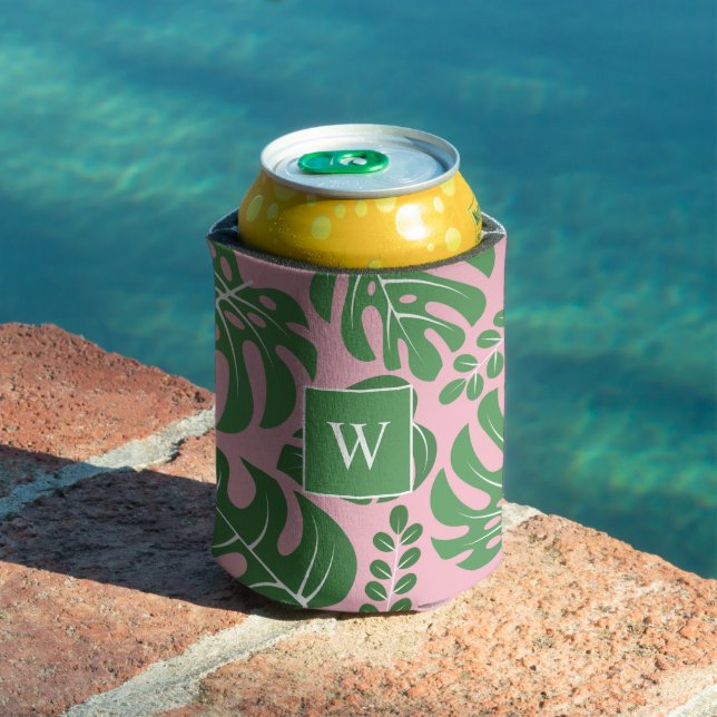 Enfriador De Latas Monstera de Guay deja monogramado (Piscina in situ)