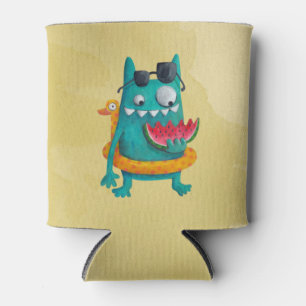 Enfriador De Latas Monstruo de playa de verano