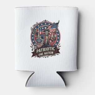 Enfriador De Latas Monstruo de terror brutal patriótico de Frankenste