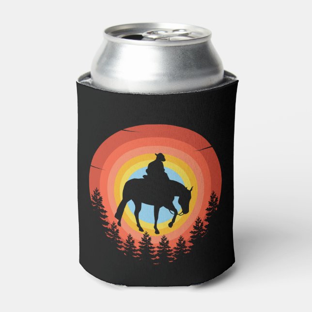 ENFRIADOR DE LATAS MONTAJE COLORIDO DE COWBOY (Lata Anverso)