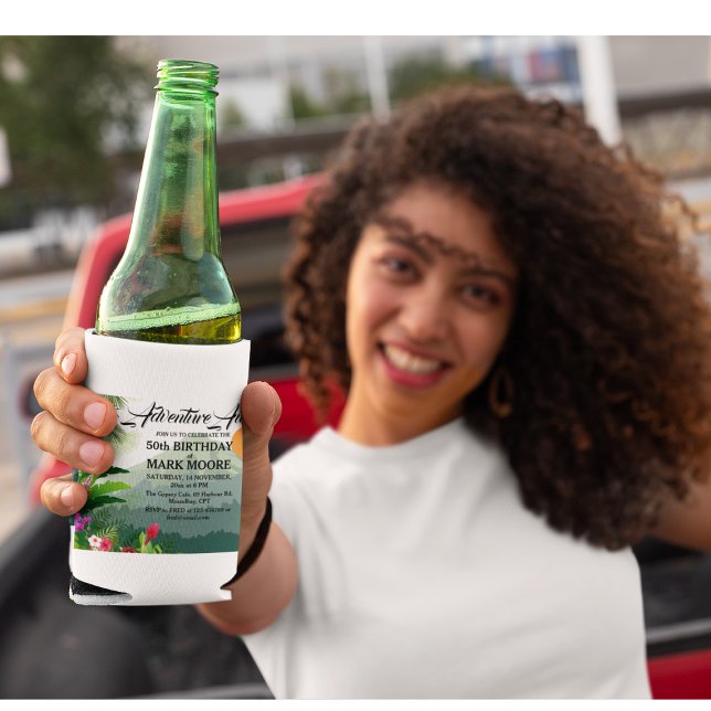 Enfriador De Latas Montaña, bosque y atardecer (Subido por el creador)