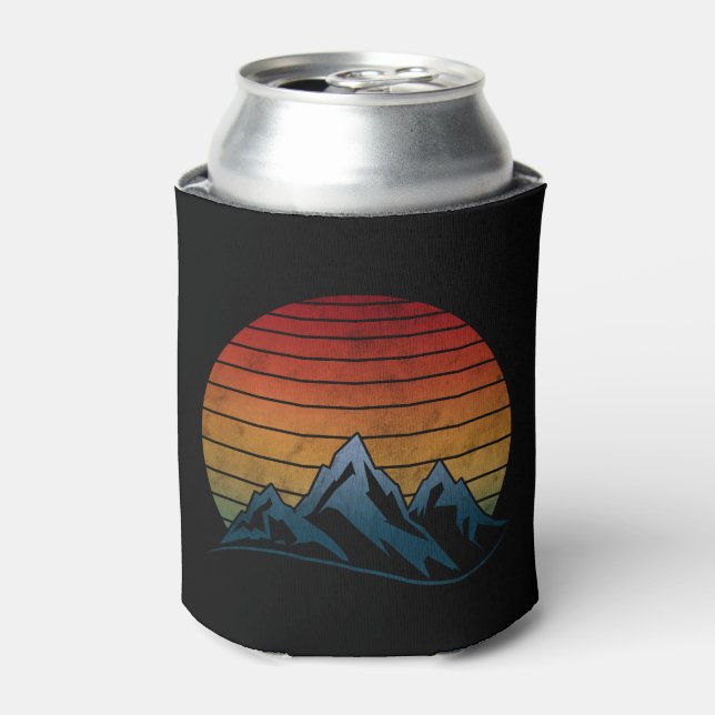 ENFRIADOR DE LATAS MONTAÑA DE VINTAJE DE SOL (Lata Anverso)