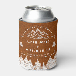 Enfriador De Latas Montaña Destino simple Boda mínimo