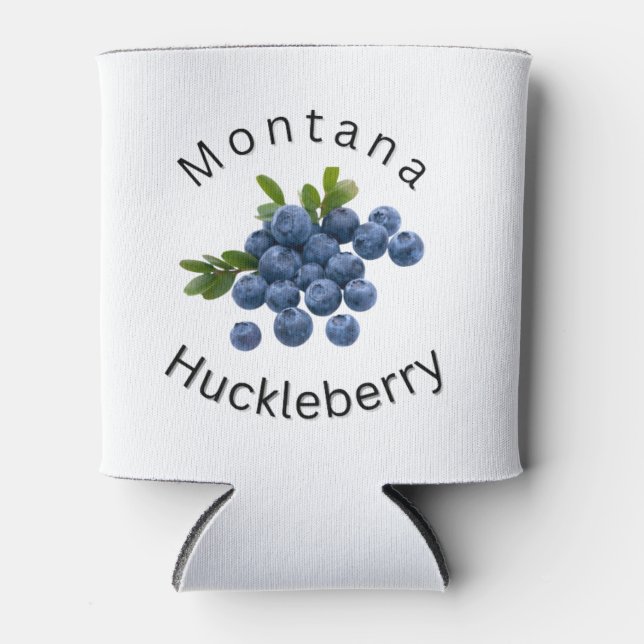 Enfriador De Latas Montana Huckleberry. Montana, deportistas, afuera (Anverso)