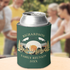 Enfriador De Latas Montañas acampando Reunión de la Familia Verde Abi