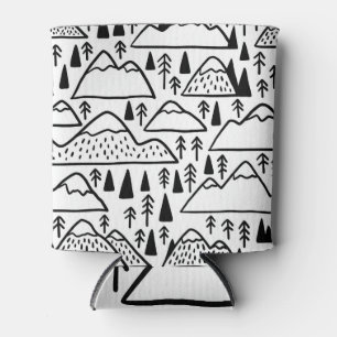 Enfriador De Latas Montañas y árboles de época.