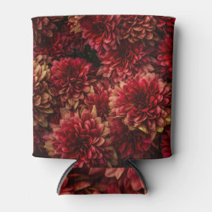 Enfriador De Latas Moody Dahlia Flores Textura oscura