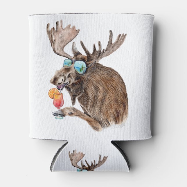 Enfriador De Latas Moose on Vacation (Anverso)