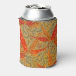 Enfriador De Latas Morris & Co. Patrón de Bambú Godwin Naranja y Salv