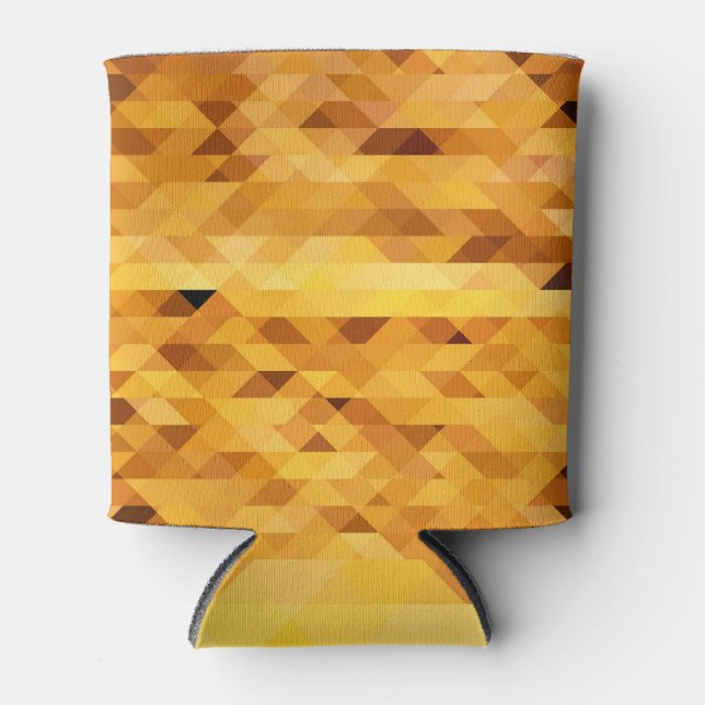 Enfriador De Latas Mosaico vibrante: fusión Naranja amarilla (Anverso)