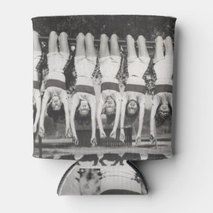 Enfriador De Latas Mostrar chicas en bares de monos, diseño juguetón.