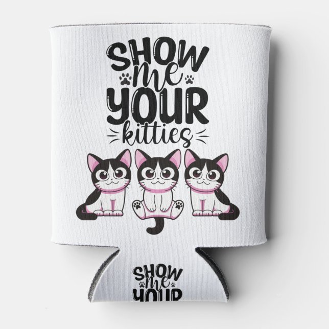 Enfriador De Latas Mostrar tus gatitos (Anverso)