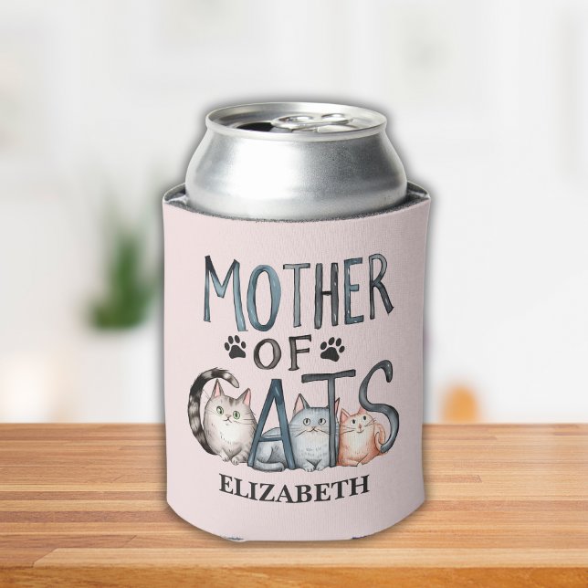 Enfriador De Latas Mother of Cats, Fun Gift for Cat Lovers (Subido por el creador)