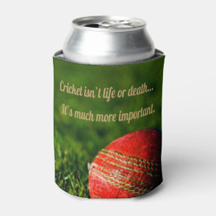 Enfriador De Latas Motivación divertida de la pelota roja del críqu