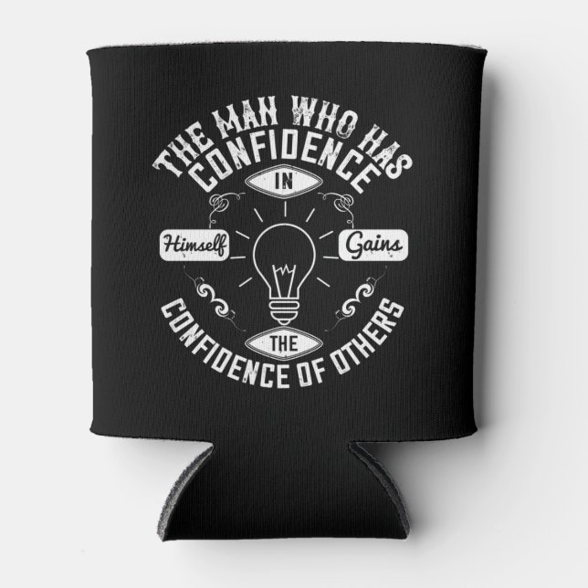 Enfriador De Latas Motivación que tiene confianza en sí misma (Anverso)