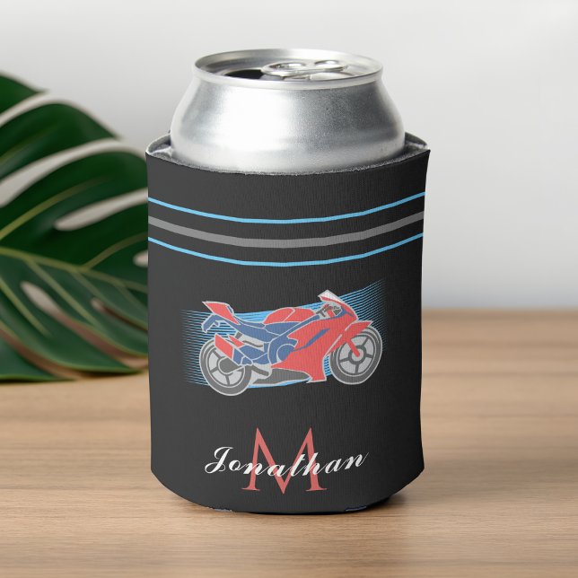 Enfriador De Latas Motocicleta Carreras Inicial y Nombre Deportes (Subido por el creador)