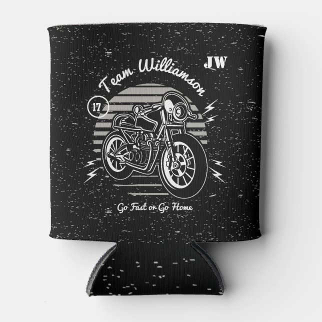 Enfriador De Latas Motocicleta Groom Mejor fiesta de bodas masculinas (Anverso)