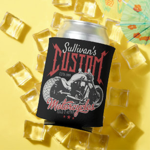Enfriador De Latas Motocicleta Personalizada Gran Moto Malvada Garaje