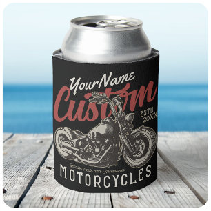 Enfriador De Latas Motocicleta Personalizada Rebelde Crucero Garaje d