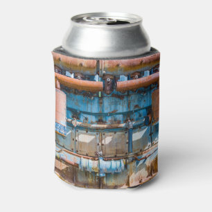 Enfriador De Latas Motor diesel imperial del Atlas viejo y oxidado en