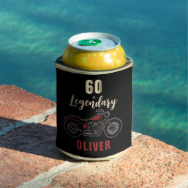 Enfriador De Latas Motorcycle 60th & Legendary Birthday Biker Party
