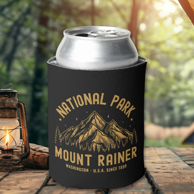 Enfriador De Latas Mount Rainer National Park Forest Landscape (Subido por el creador)