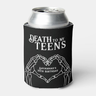 Enfriador De Latas Muerte a mis adolescentes Tendencia Gótica Cumplea