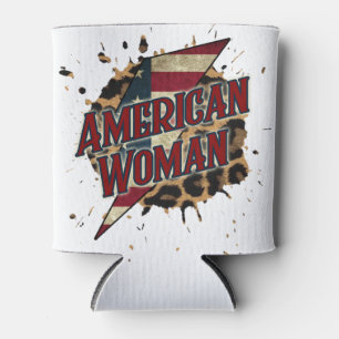 Enfriador De Latas Mujer Americana