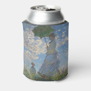 Enfriador De Latas Mujer con parasol   Paisaje francés