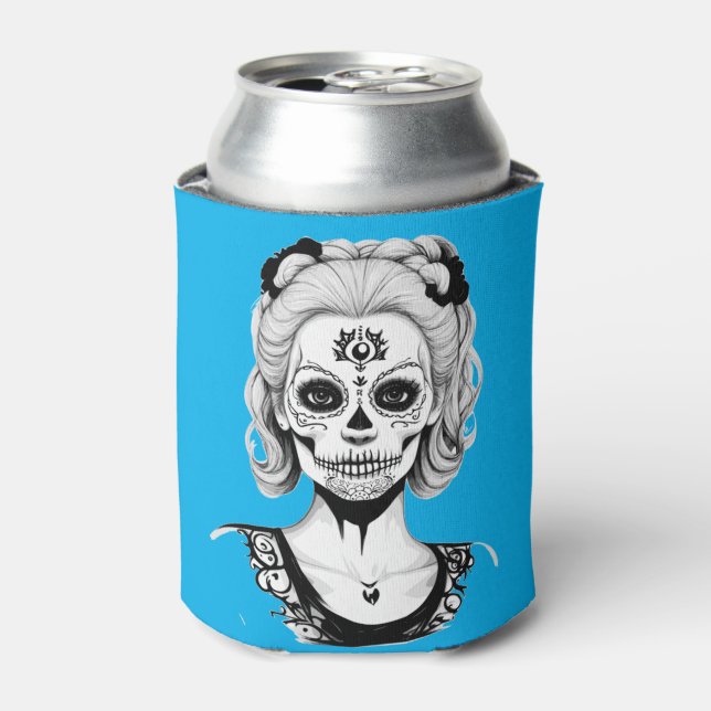 ENFRIADOR DE LATAS MUJER DE LA CALAVERA (Lata Anverso)