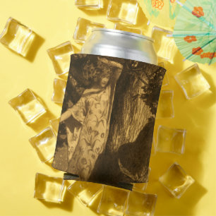 Enfriador De Latas Mujer Dríada Tan embrujada Búho y Murciélago Luz d