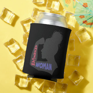 Enfriador De Latas Mujer norteamericana gris oscuro