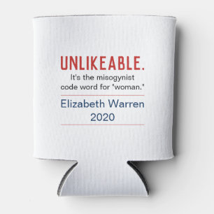 Enfriador De Latas Mujer poco simpática Pro-Elizabeth Warren 2020