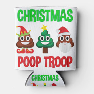 Enfriador De Latas Mujeres navidades poop tropas poop emoji