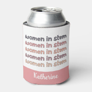 Enfriador De Latas Mujeres personalizados en regalos Stem Steminist